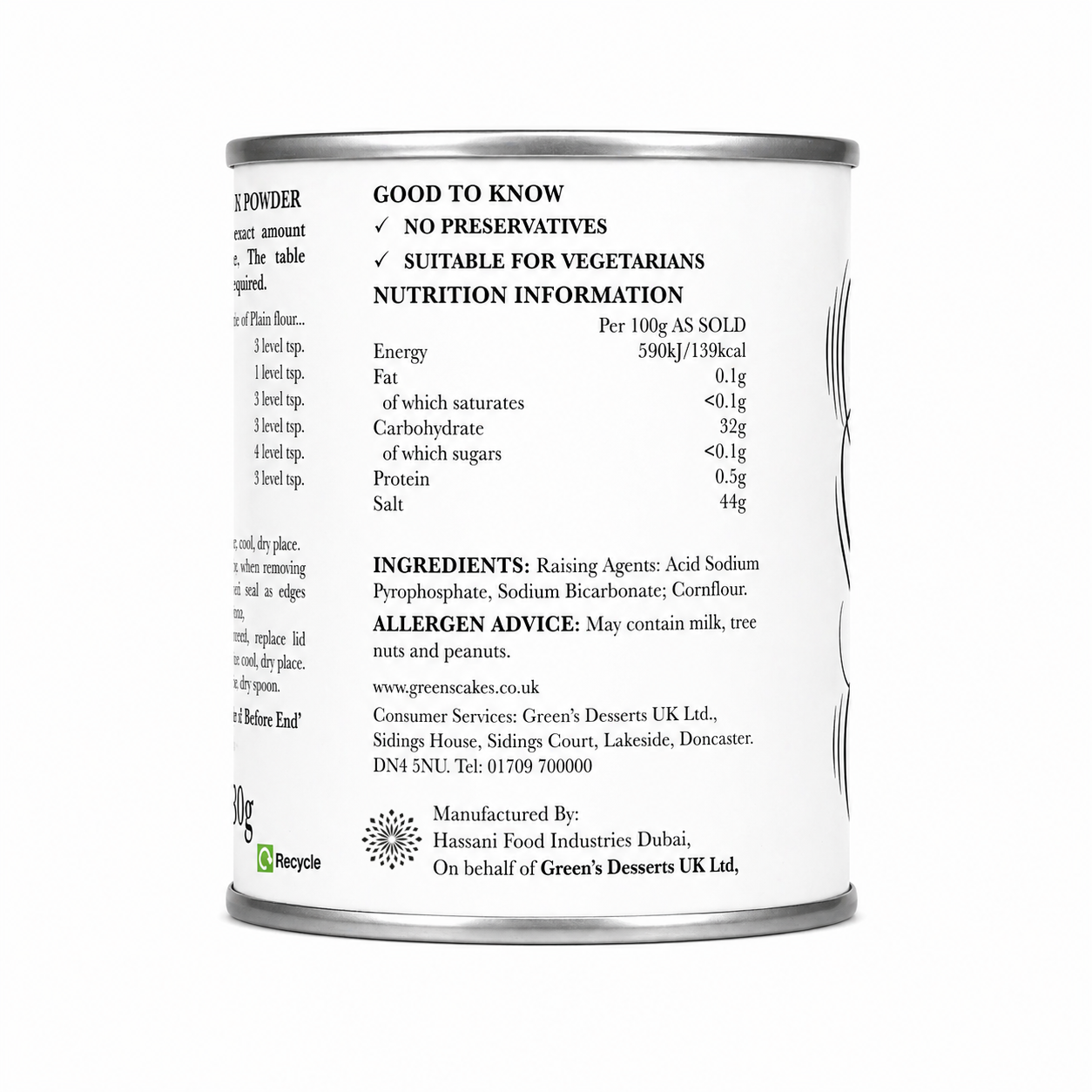 Borwick's Baking Powder 180g
