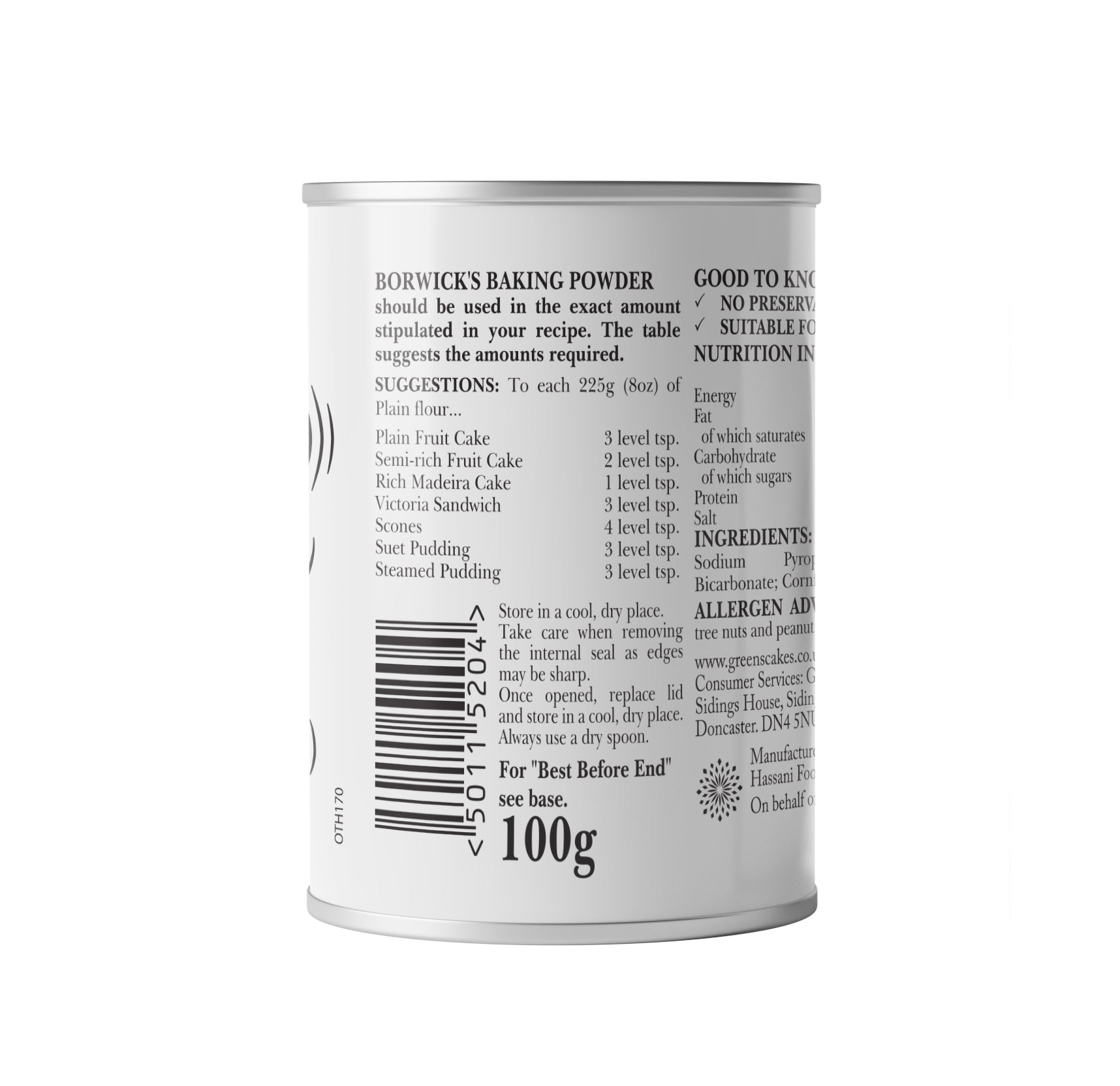 Borwick's Baking Powder 100g