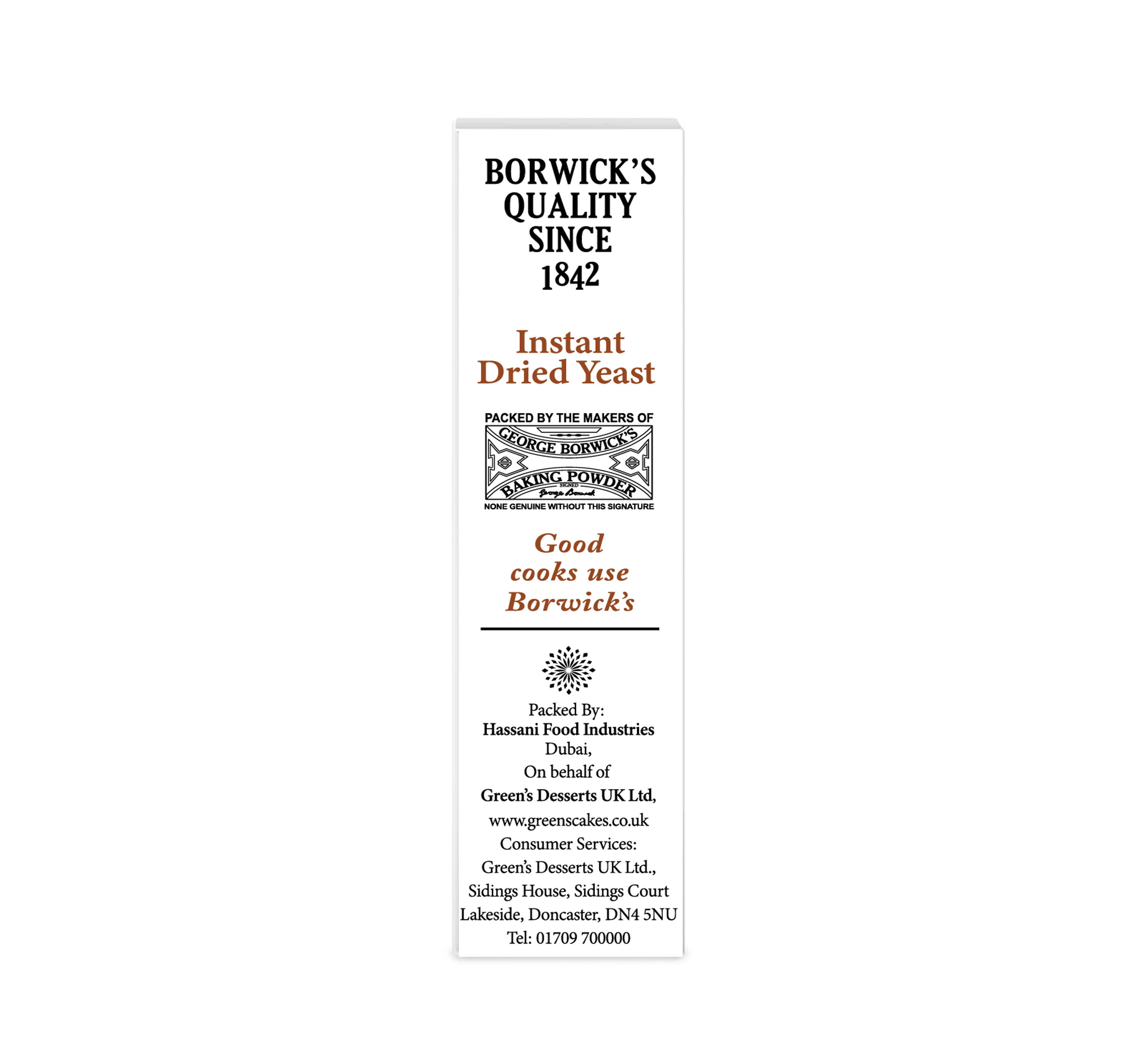 Borwick's Dried Yeast 30g