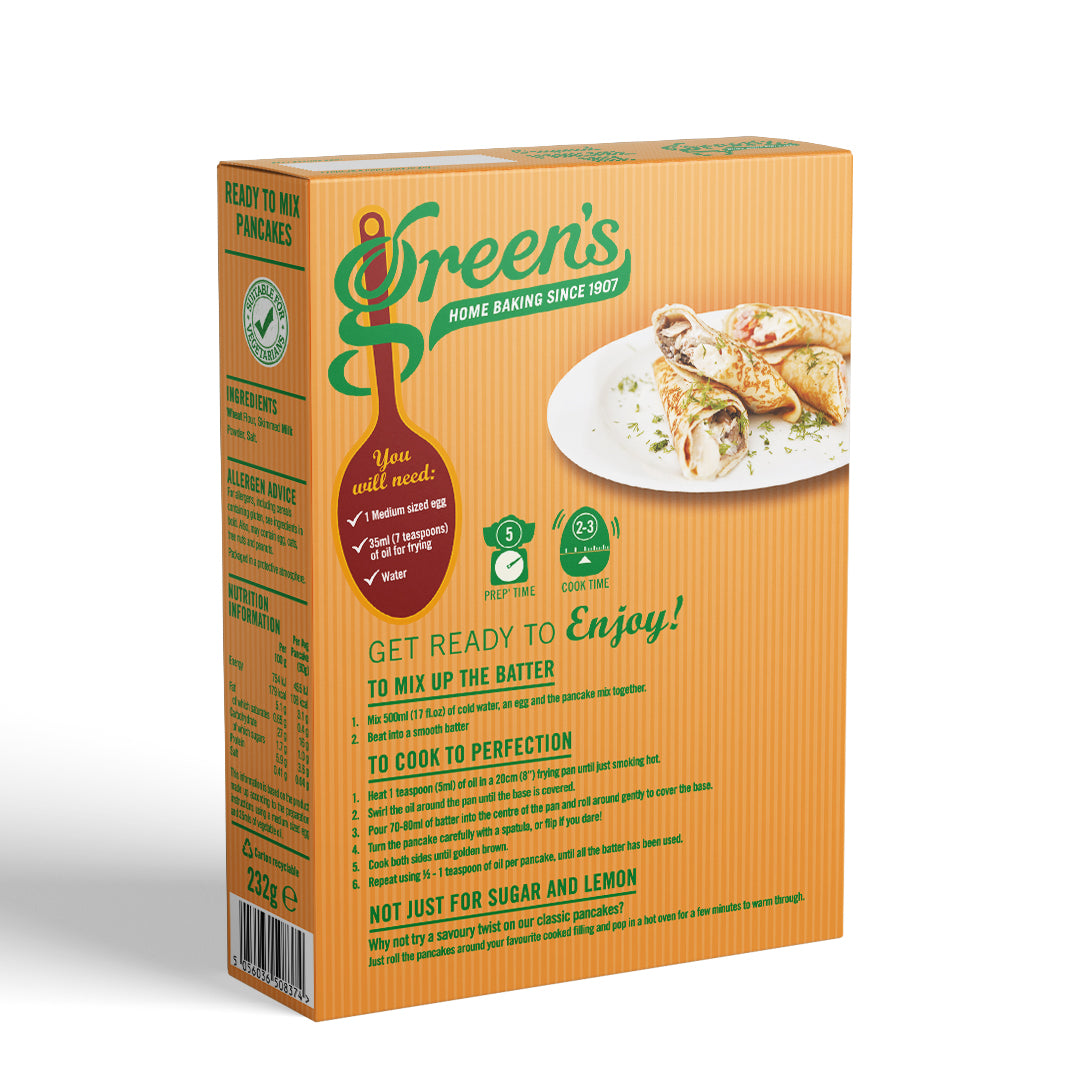 Green's Original Pancakes Mix 232g PMP - Short-dated BBE July 2026