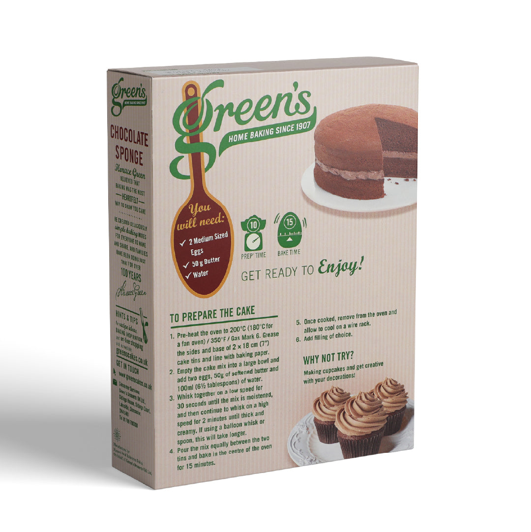 Green's Chocolate Sponge Mix 221g