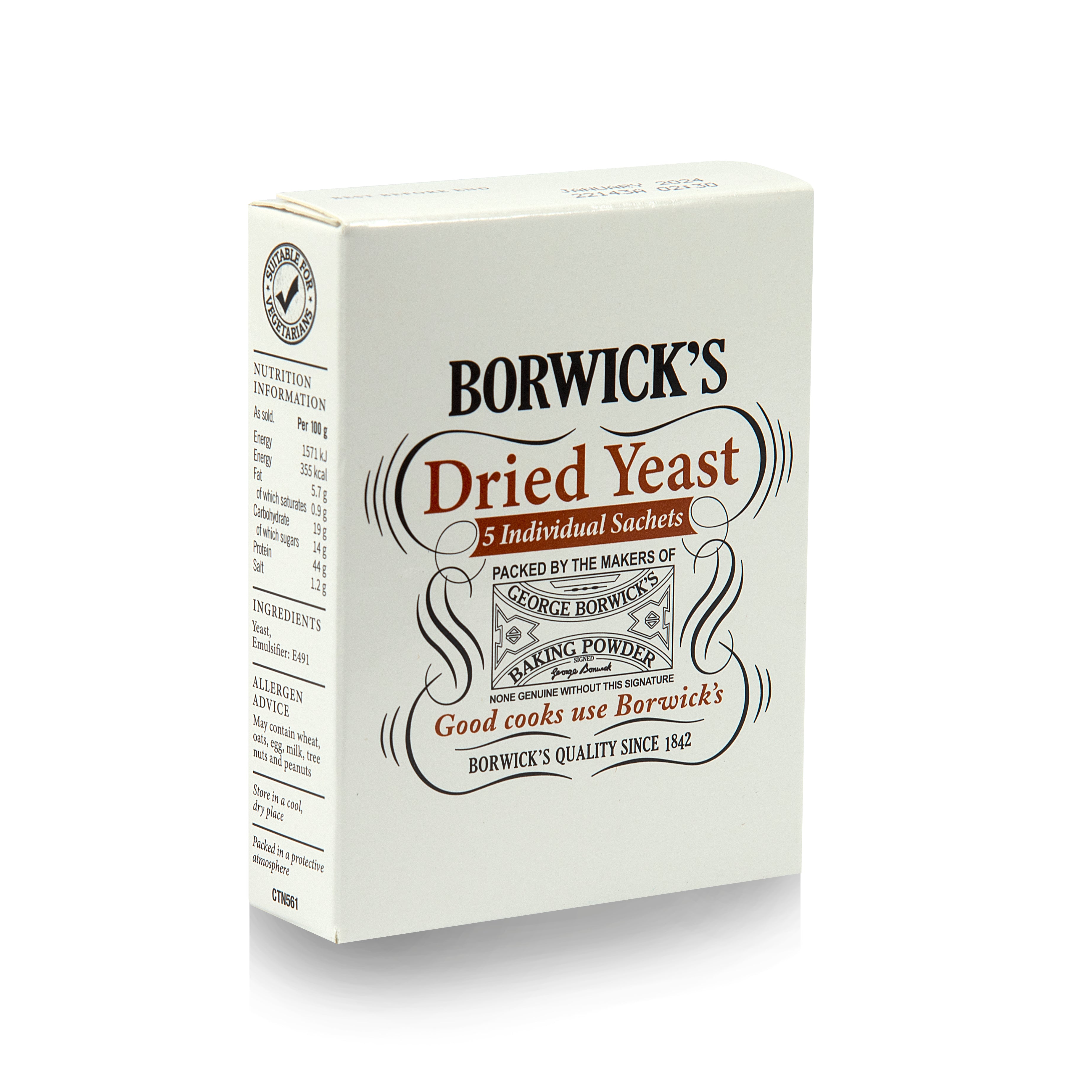 Borwick's Dried Yeast 30g - Pack of 6