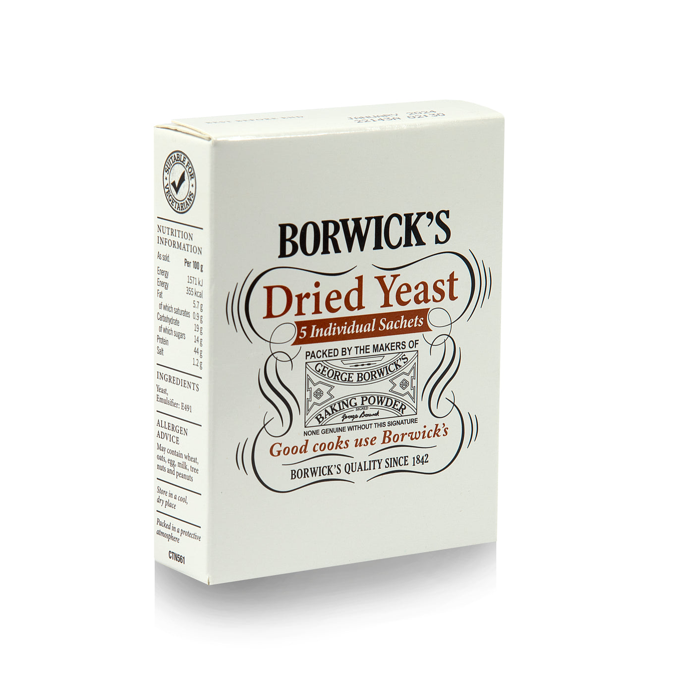Borwick's Dried Yeast 30g Pack of 6 Green's Cake Mixes