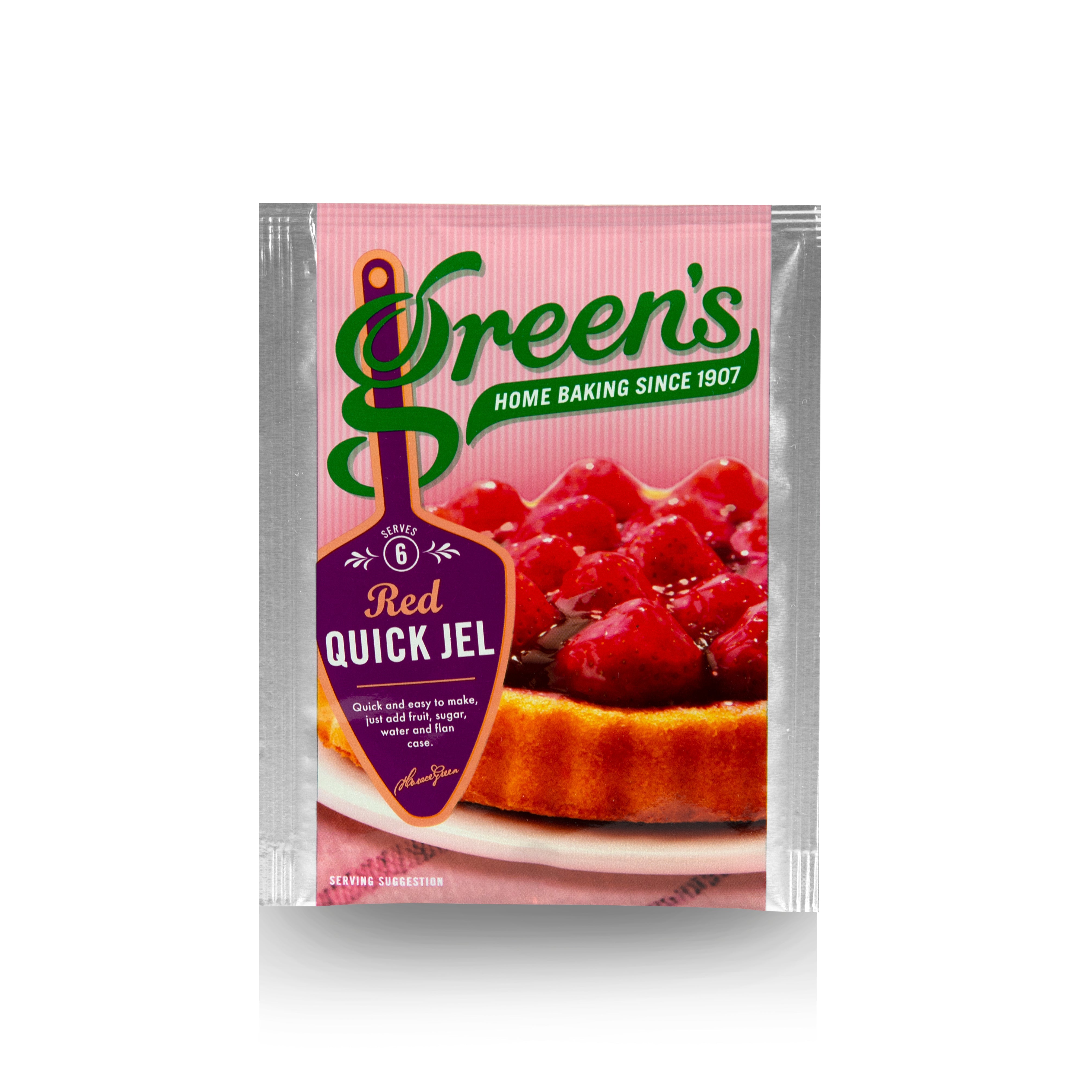 Green's Red Quick Jel Mix 35g - Pack of 24