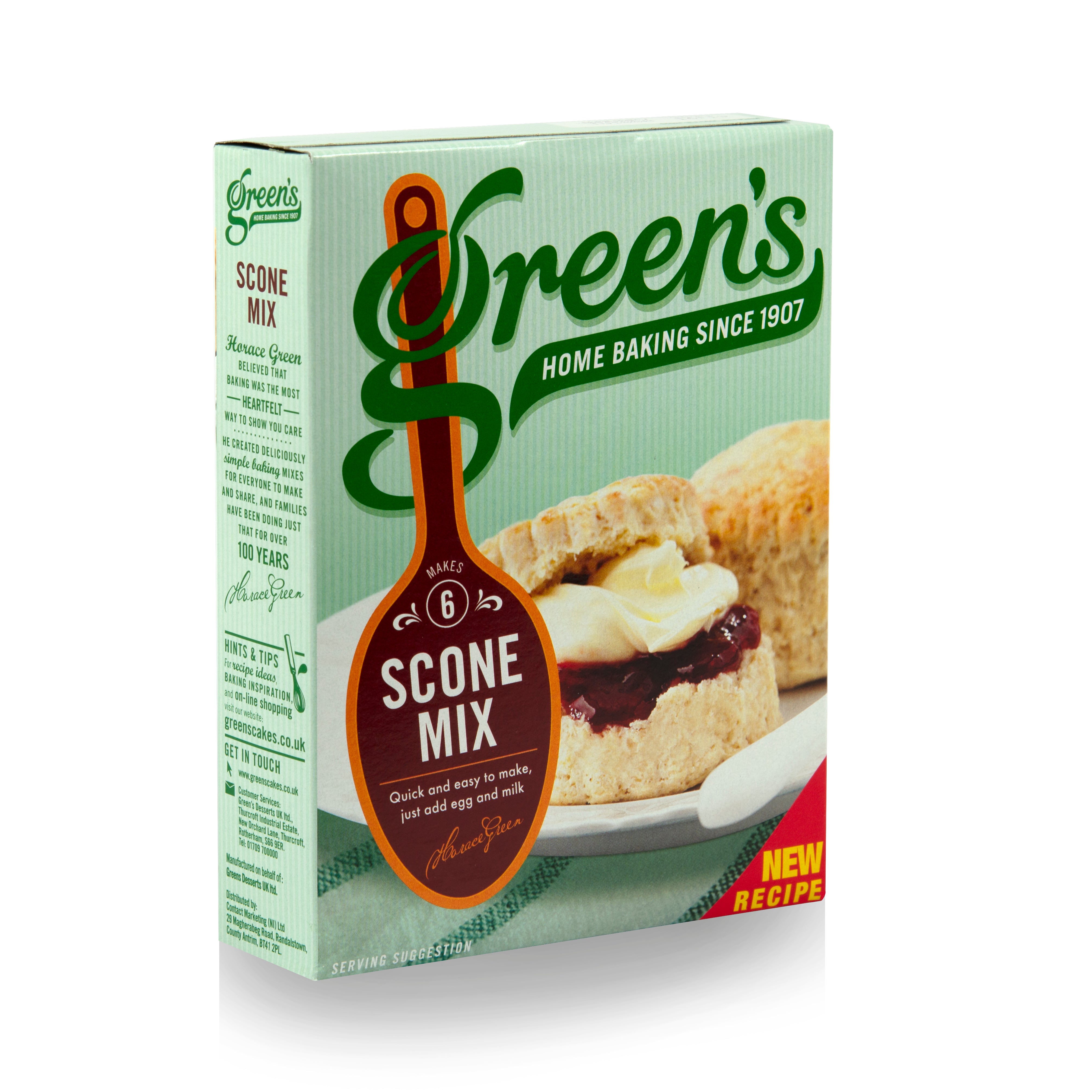 Scone Labels Shop – Green's Cake Mixes